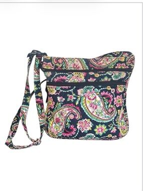 Vera Bradley Hipster Paisley Crossbody/Shoulder Bag Petal Handbag Purse